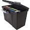 Storex Portable File Box w/Organizer, Ltr/Lgl, Black STX61510U01C - alternate 8